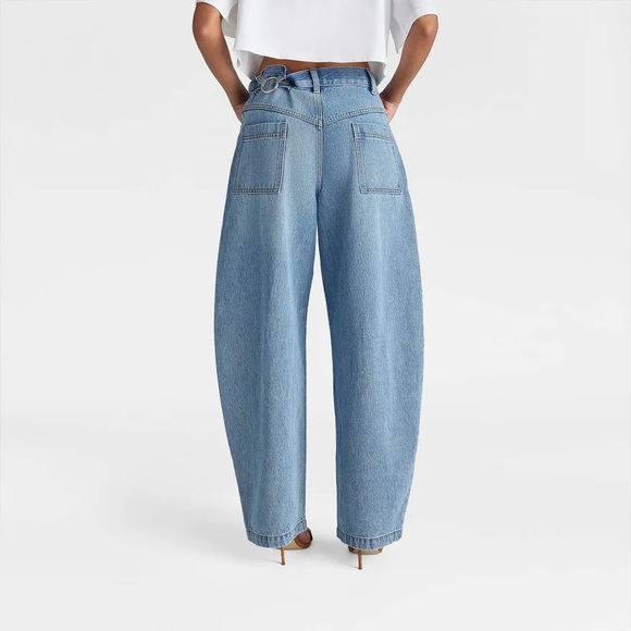 KBB by KAHLANA Women's Mid-Rise 'The Barrel Leg Jean - Picture 2 of 2